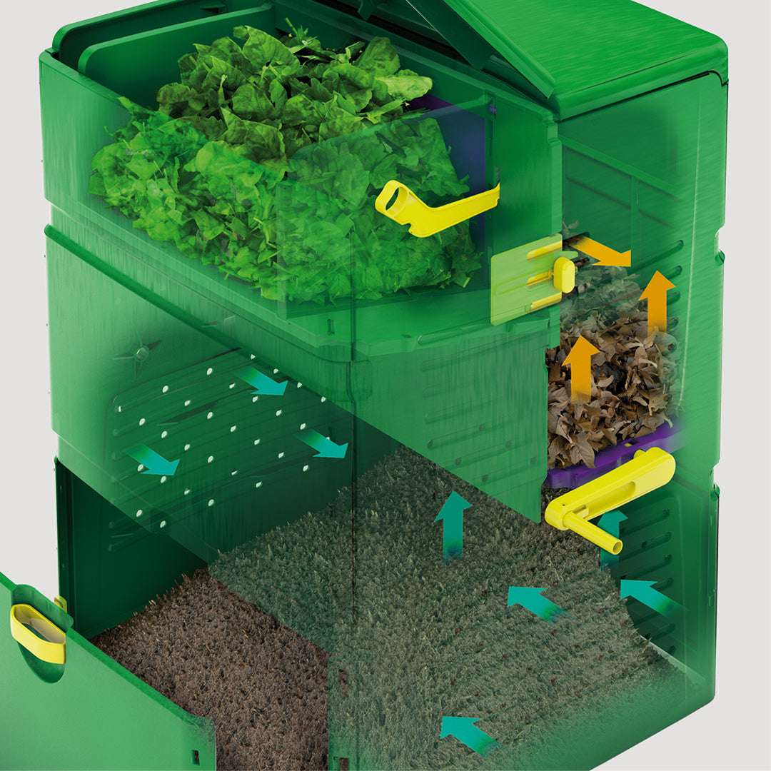 Multi-chamber composter AEROPLUS 6000