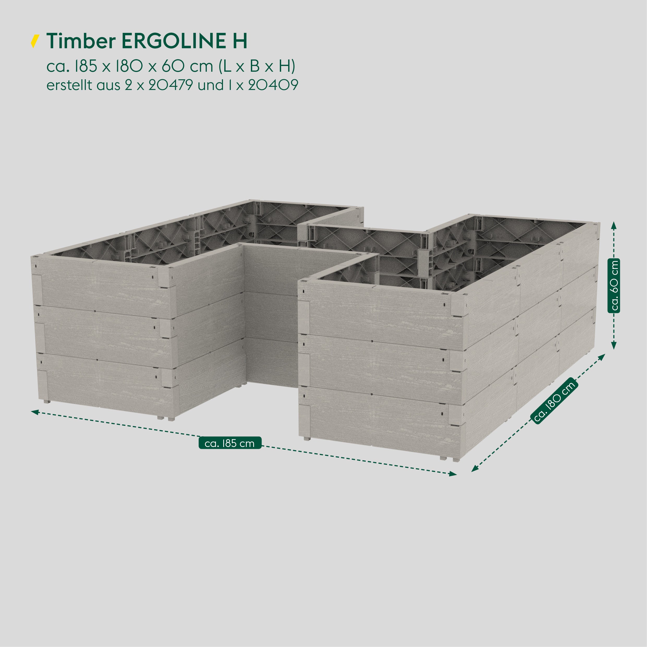 Hochbeet Timber ERGOLINE