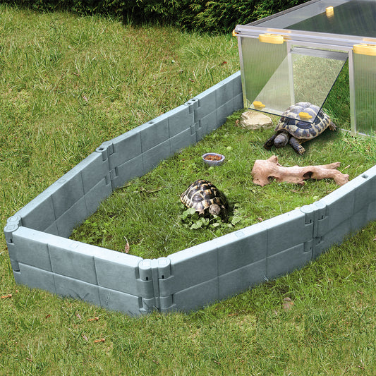 Schildkrötenhaus AUSLAUFGEHEGE Basaltgrau