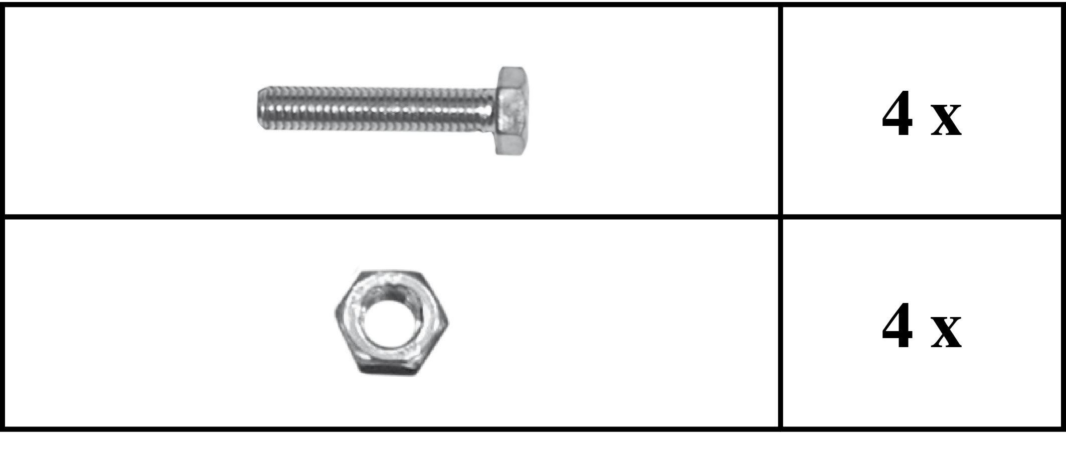 screw set for stabilization set