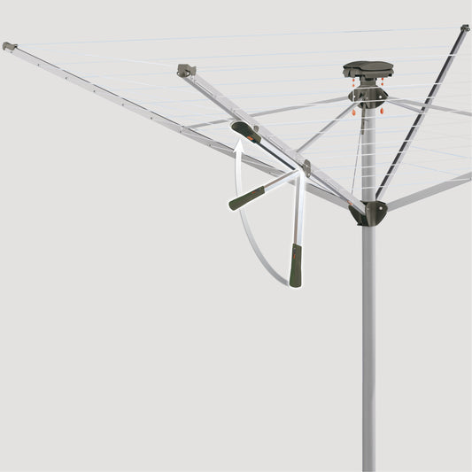 Leichtspannhebel-Wäschespinne NOVAPLUS 500 EASY GRAU