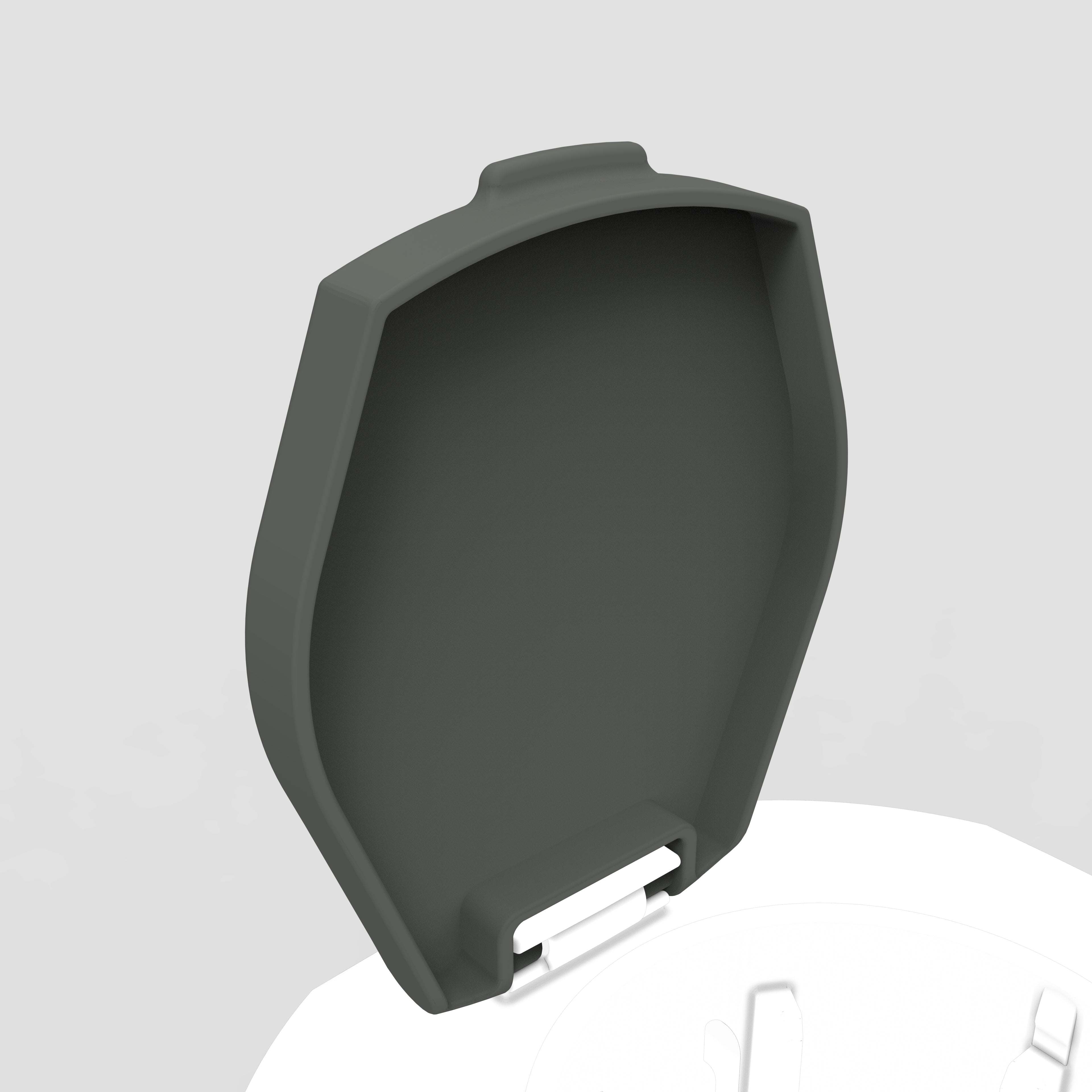 Eindrehbodenhülsen Deckel grau