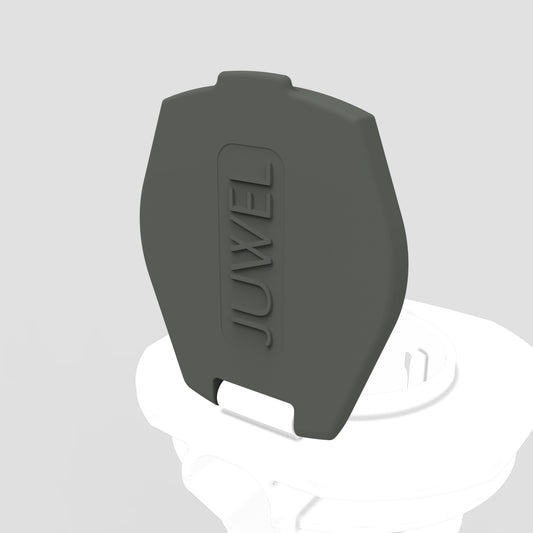 Eindrehbodenhülsen Deckel grau