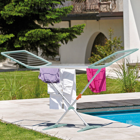 Premium stand dryer FASHIONDRY AUTOSTRETCH mint green