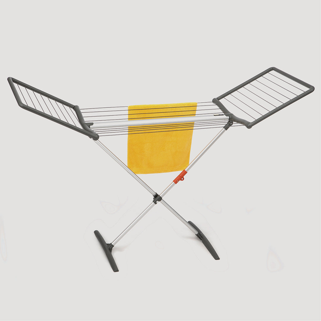 Premium freestanding dryer FASHIONDRY AUTOSTRETCH obsidian gray