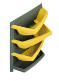 Vertical Garden basic element - titanium with saffron