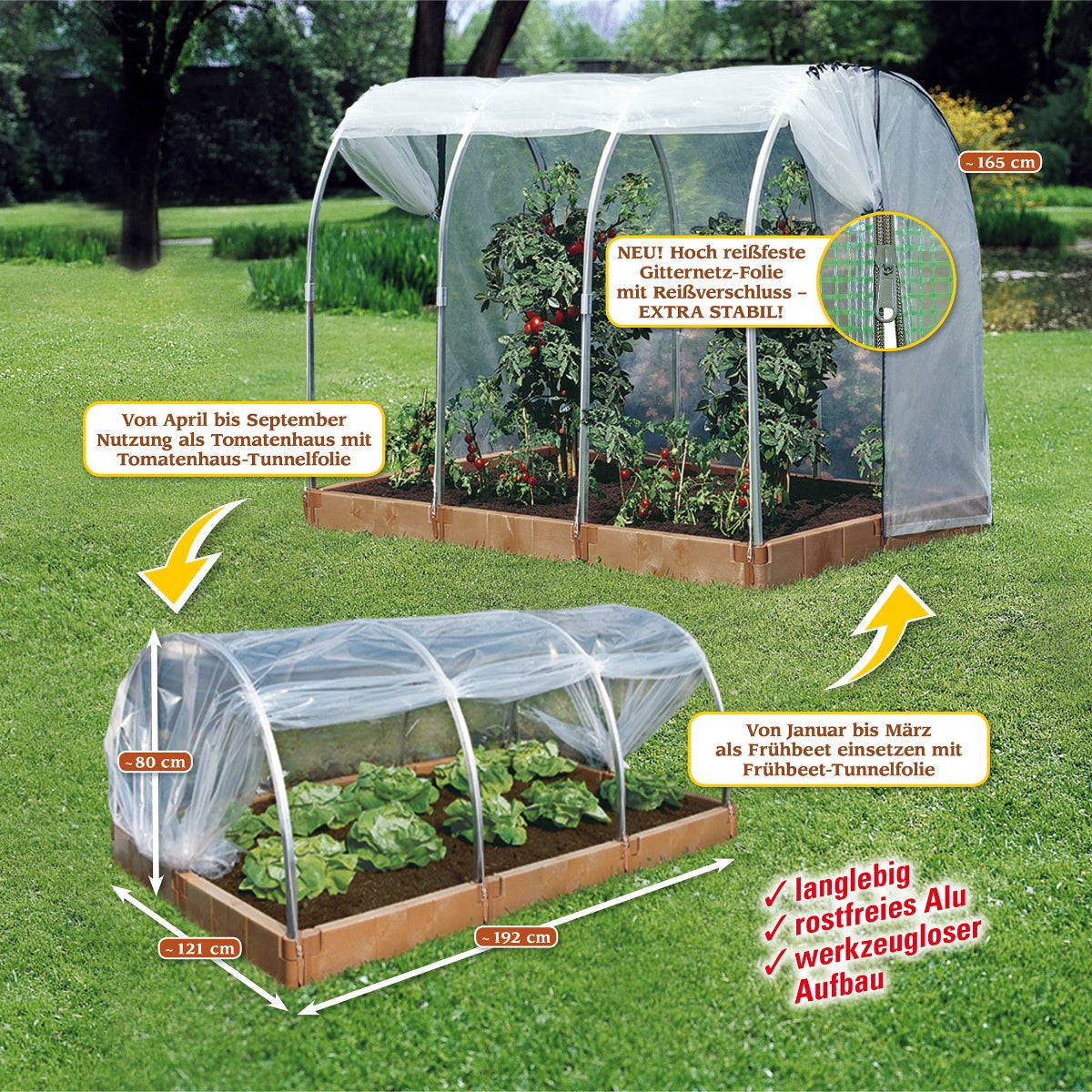 2in1 Frühbeet Tomatenhaus (20349)