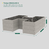 raised bed Timber Ergoline