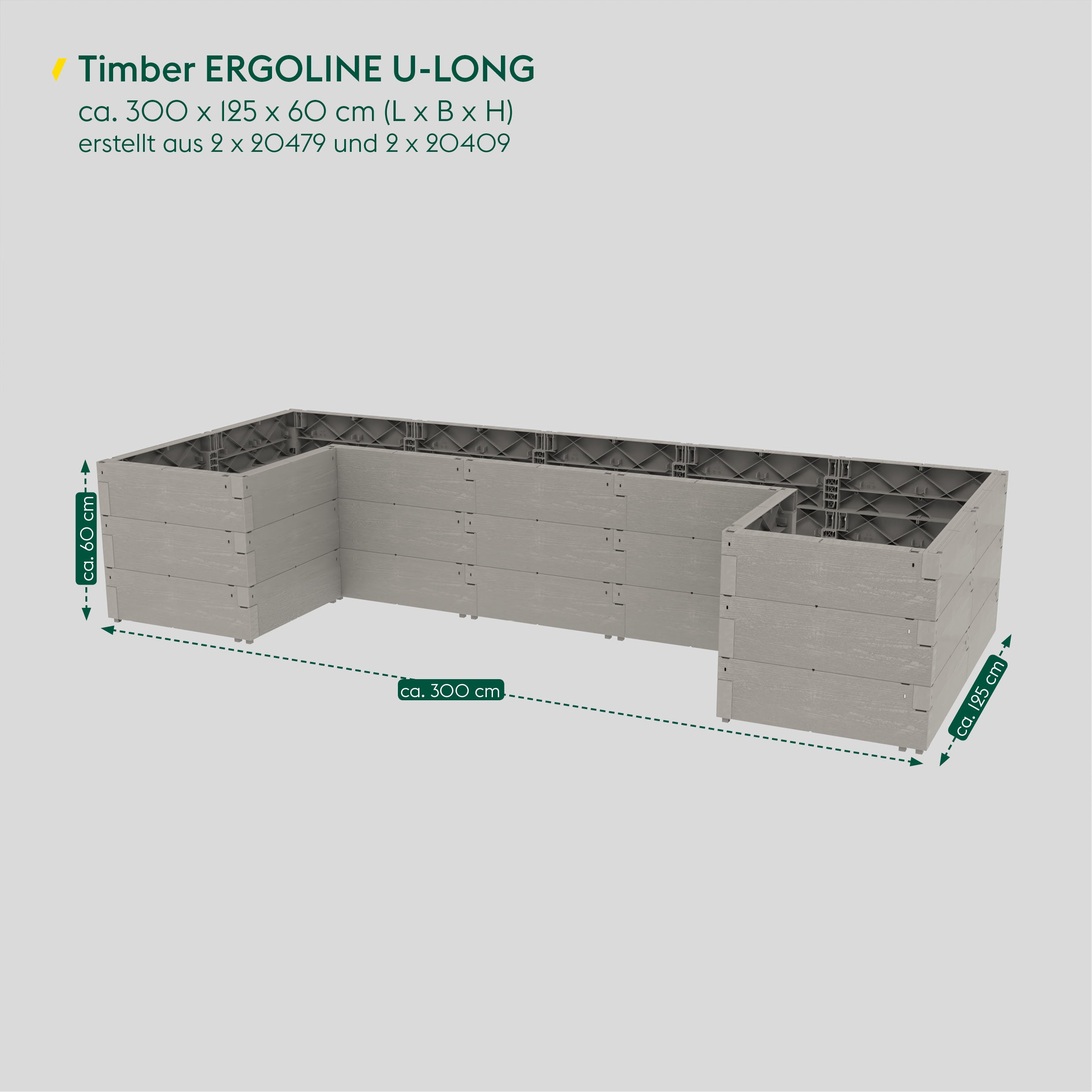 raised bed Timber Ergoline