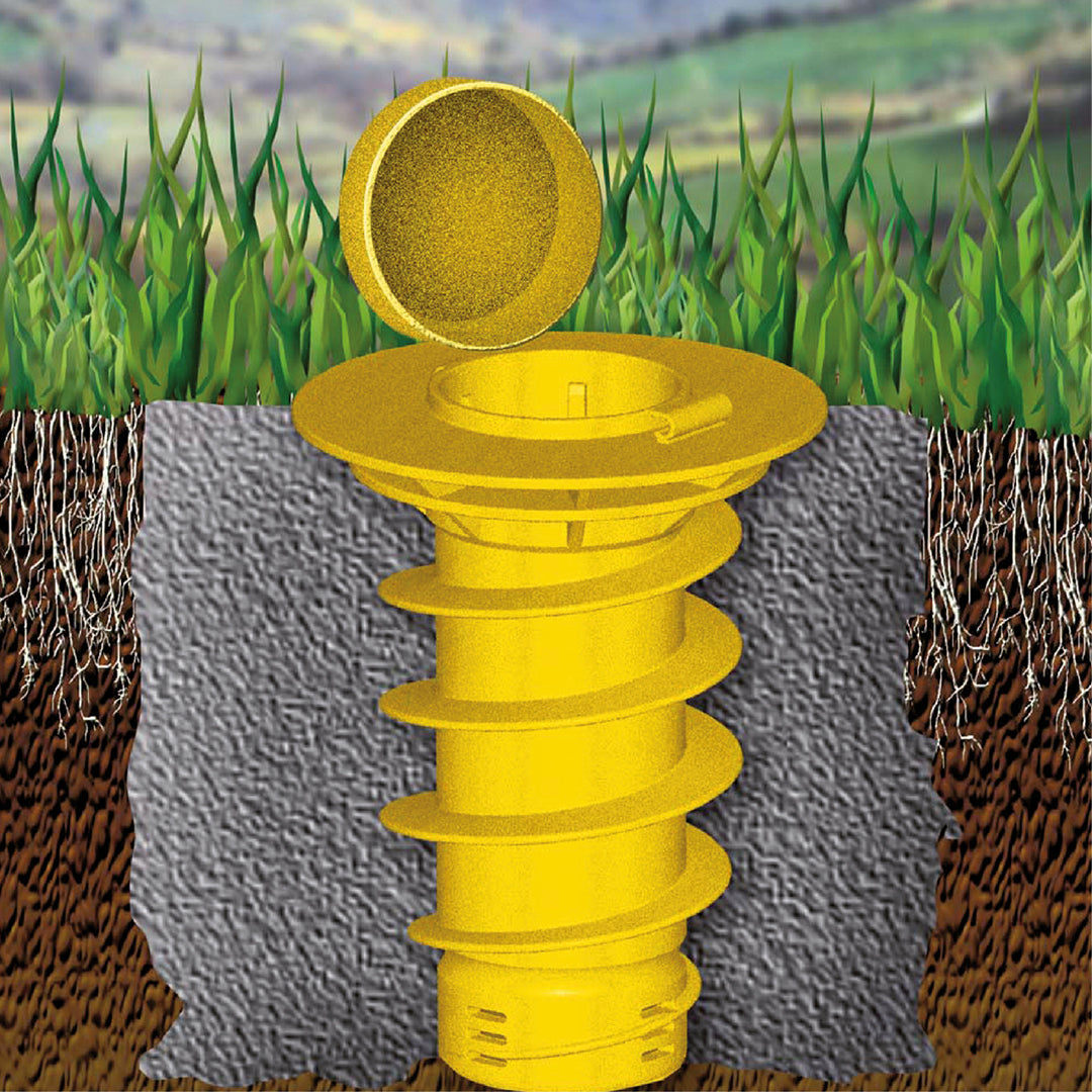 Duo ground screw anchor (for 55, 50, 40 and 32 mm pipe) (30026)