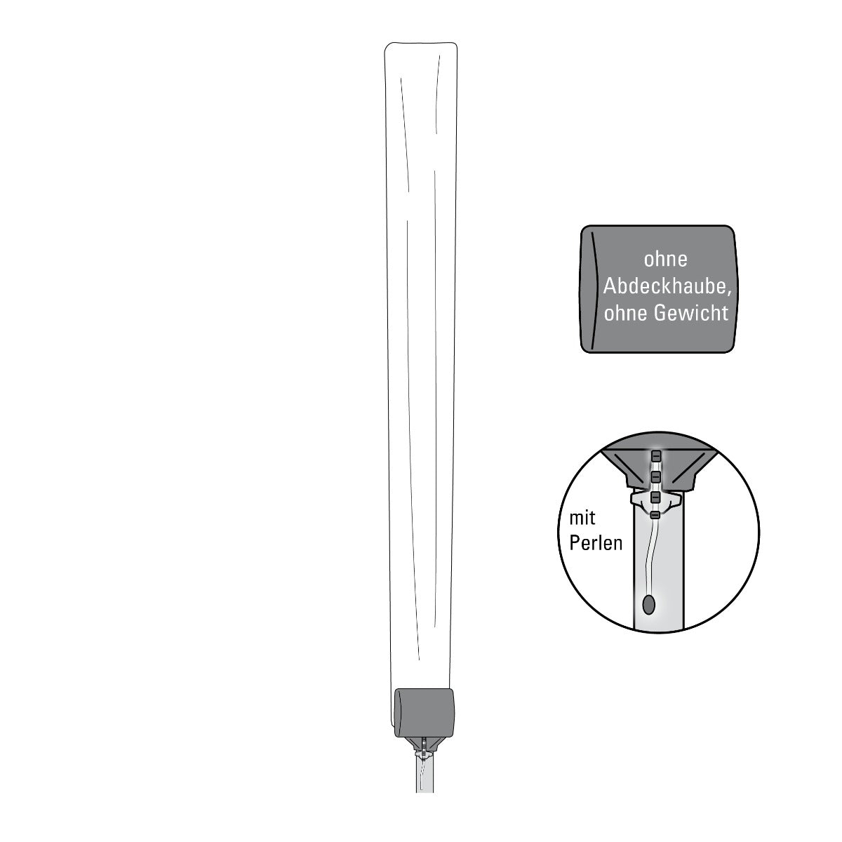 ERSATZSCHUTZHÜLLE TYVEK® mit Perlenzug