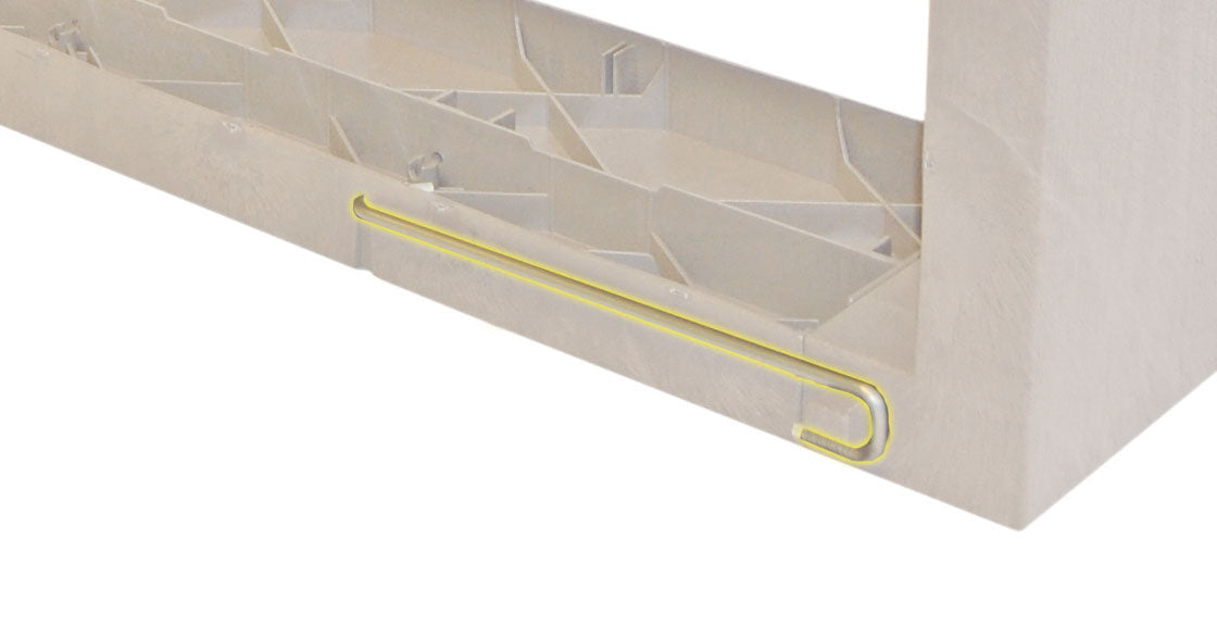Corner brick brace for raised bed Timber