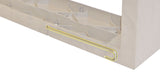 Corner brick brace for raised bed Timber